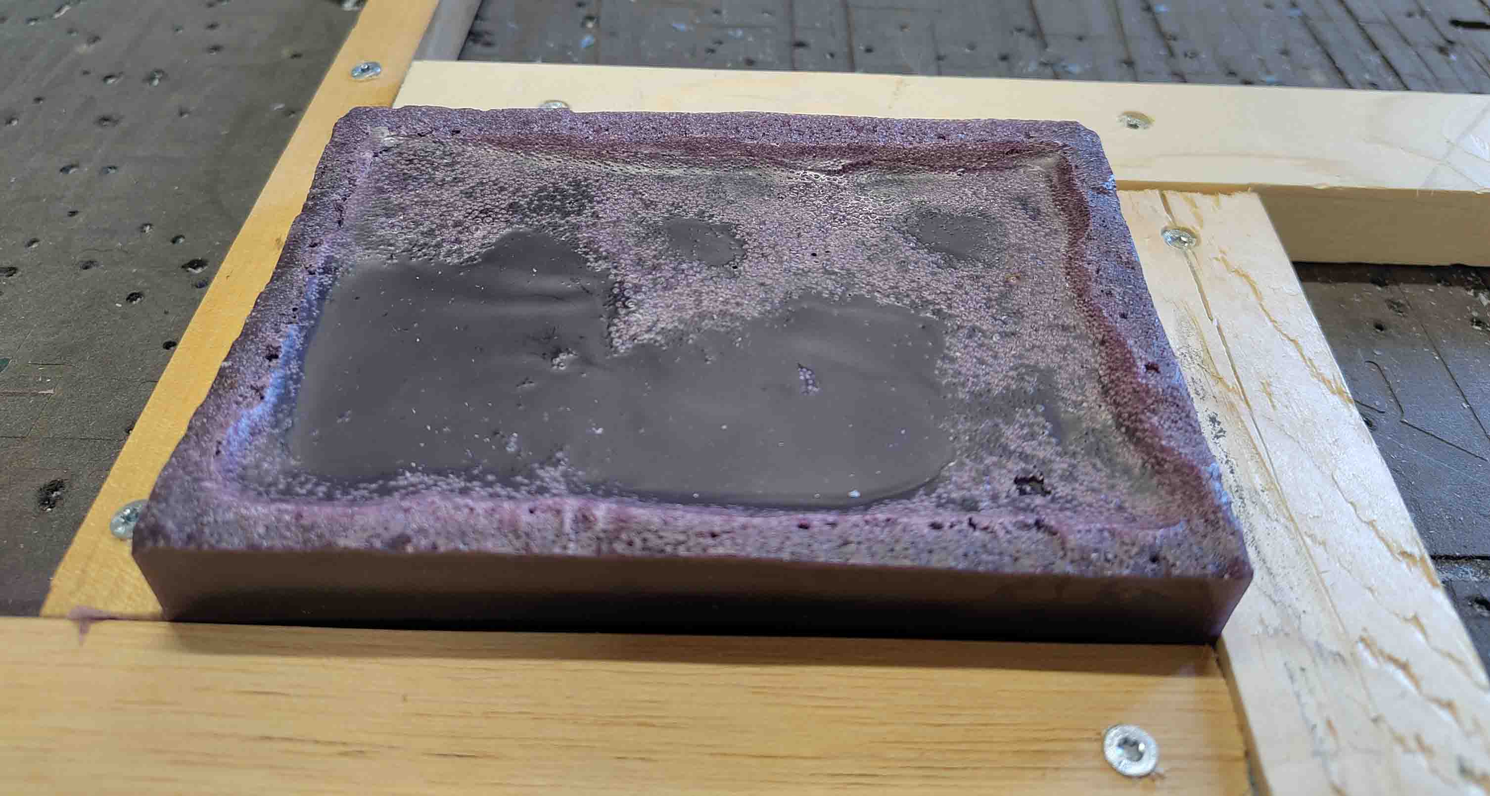 wax attached