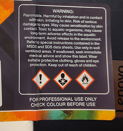 pigments warning