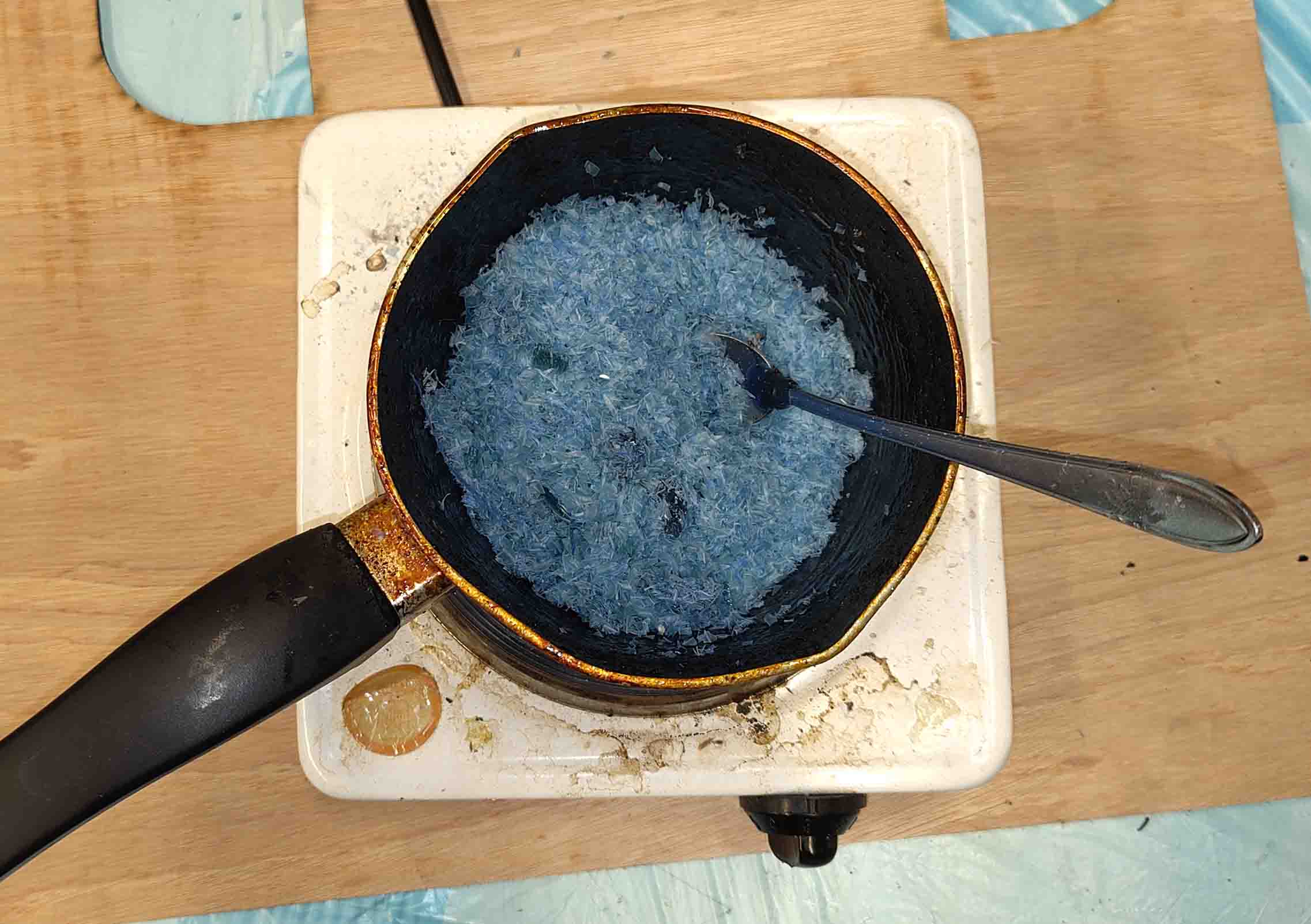 wax melting