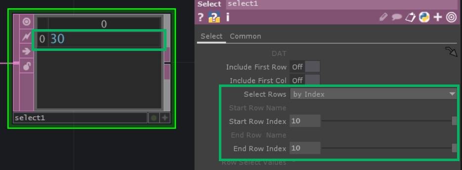 select data line
