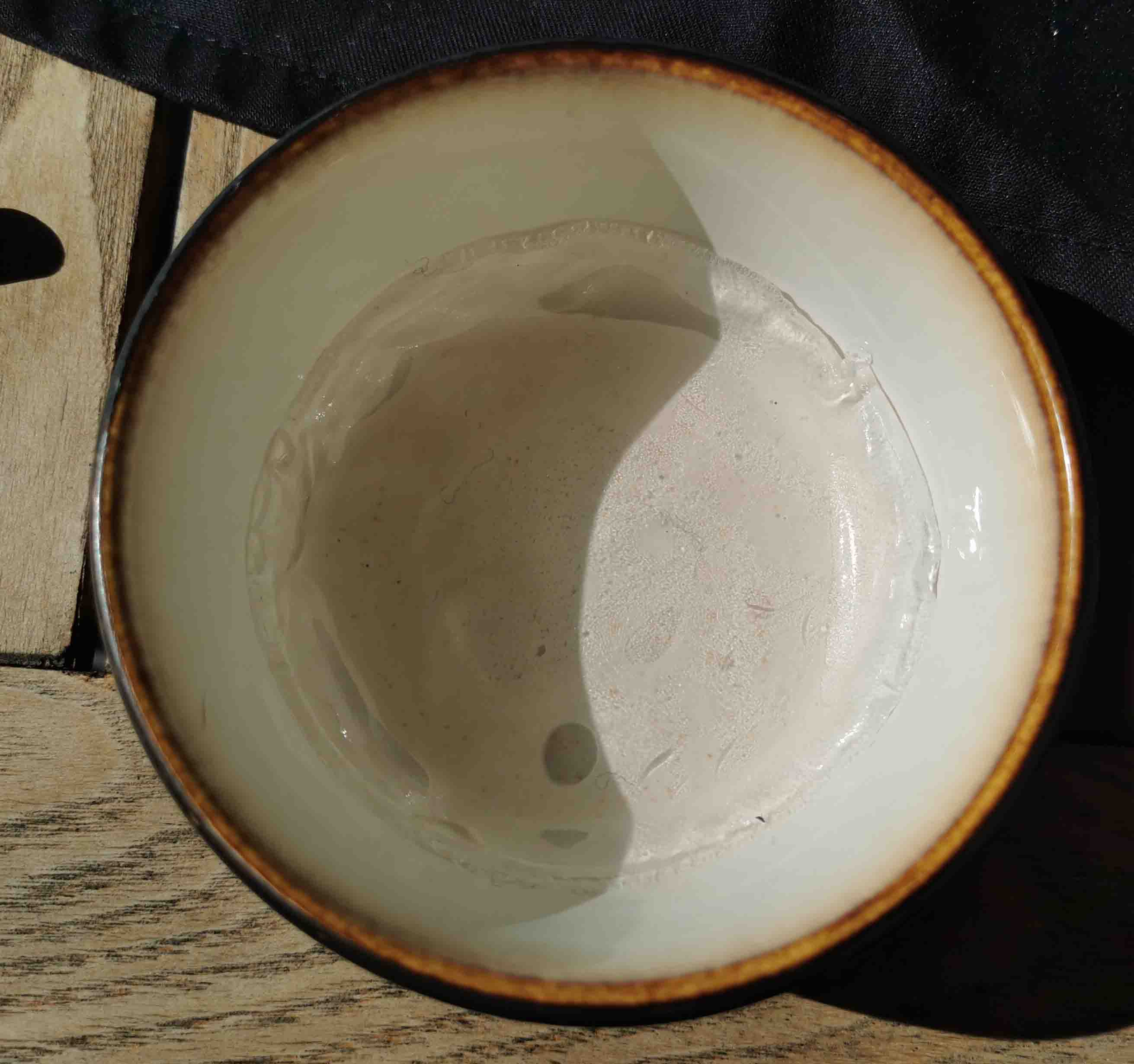 in bowl