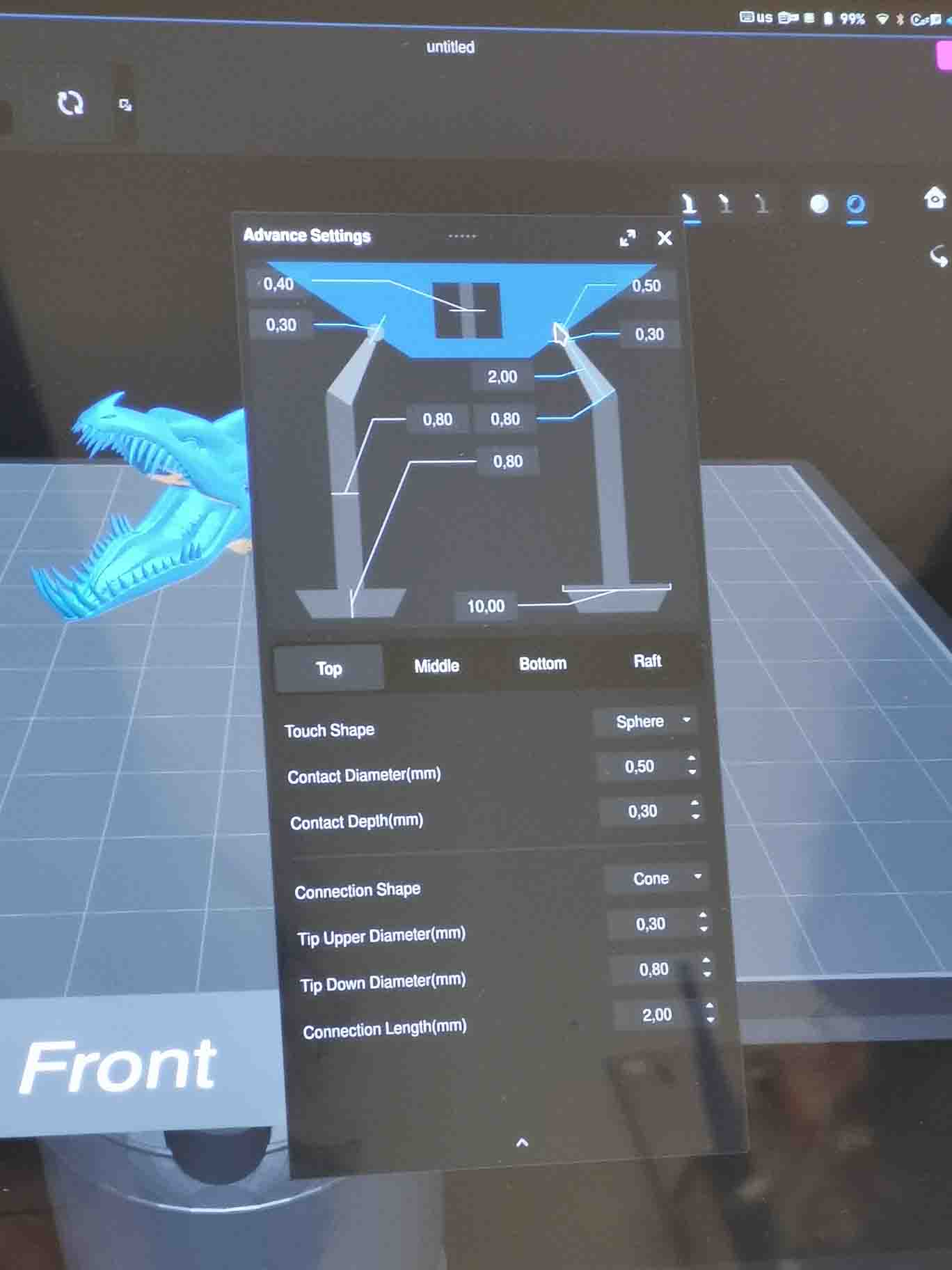 resin slicer settings supports